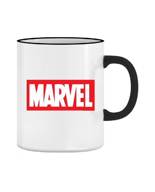Puodelis Marvel logo Puodelis Marvel logo